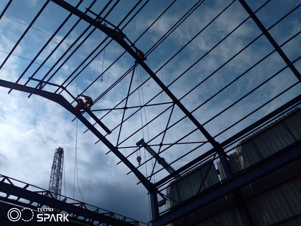 Projet de Montage de Charpente Métallique - Chantier Naval de Limbé