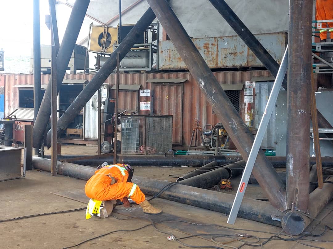 Préfabrication board landing perenco